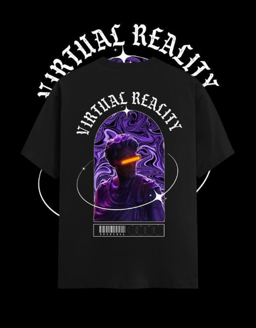 Virtual Reality Cyberpunk Statue Graphic Tee | WEAR YOUR FASHION