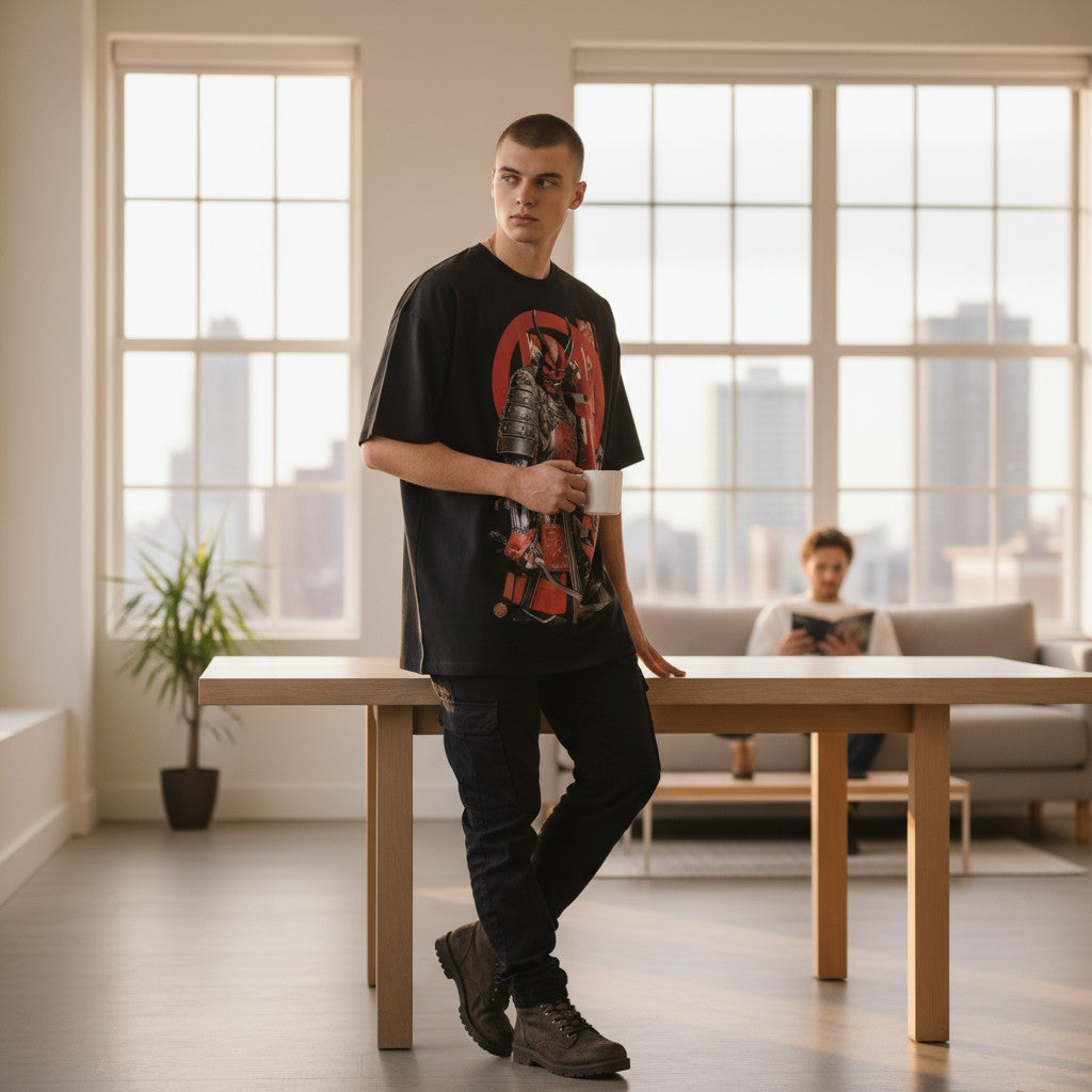 “Oni Warrior” Oversized T-Shirt | WEAR YOUR FASHION