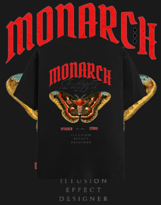 Monarch Butterfly Graphic Oversized T-Shirt | WEAR YOUR FASHION
