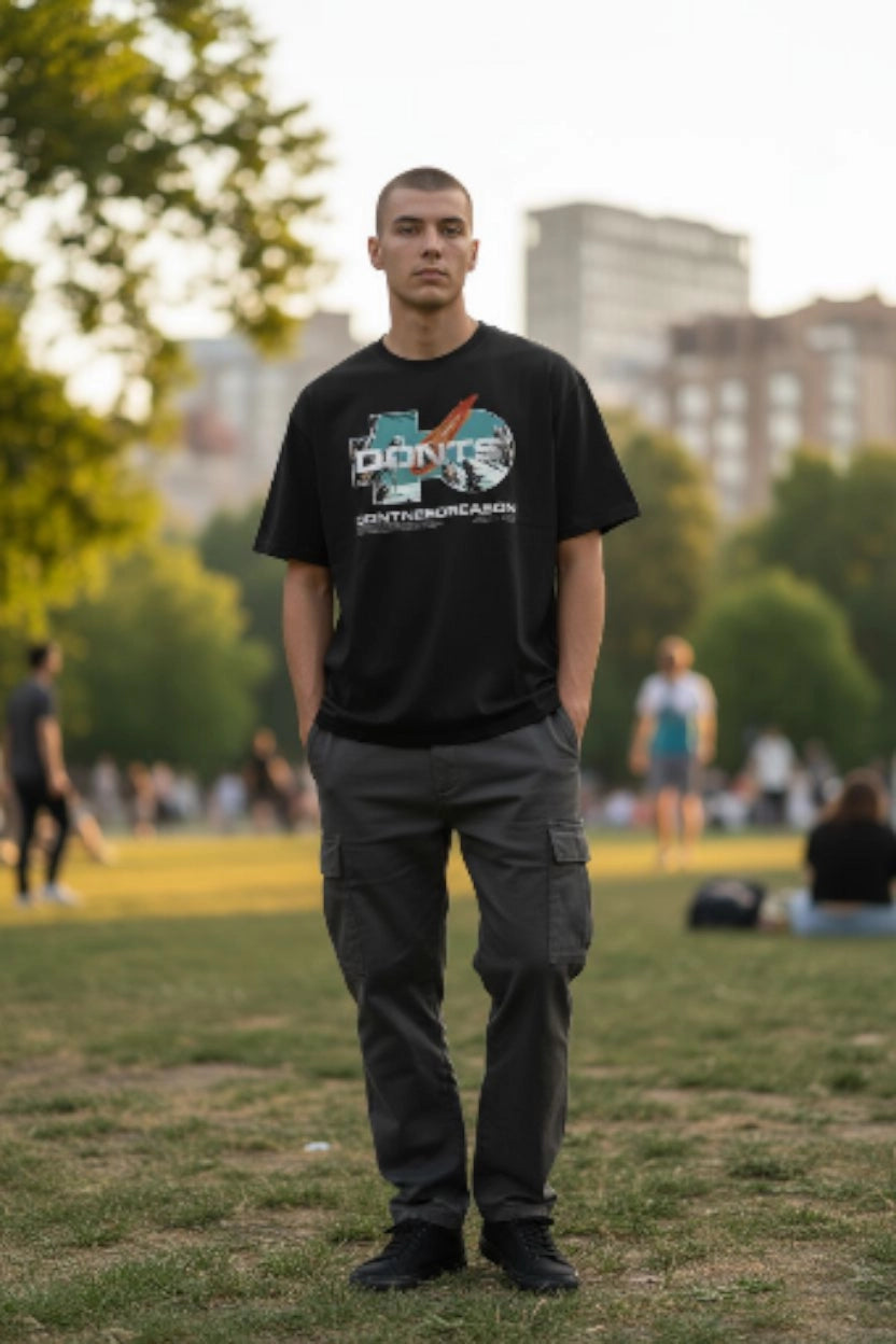 DONTS “Don’t Need Reason” Tee – Black | WEAR YOUR FASHION