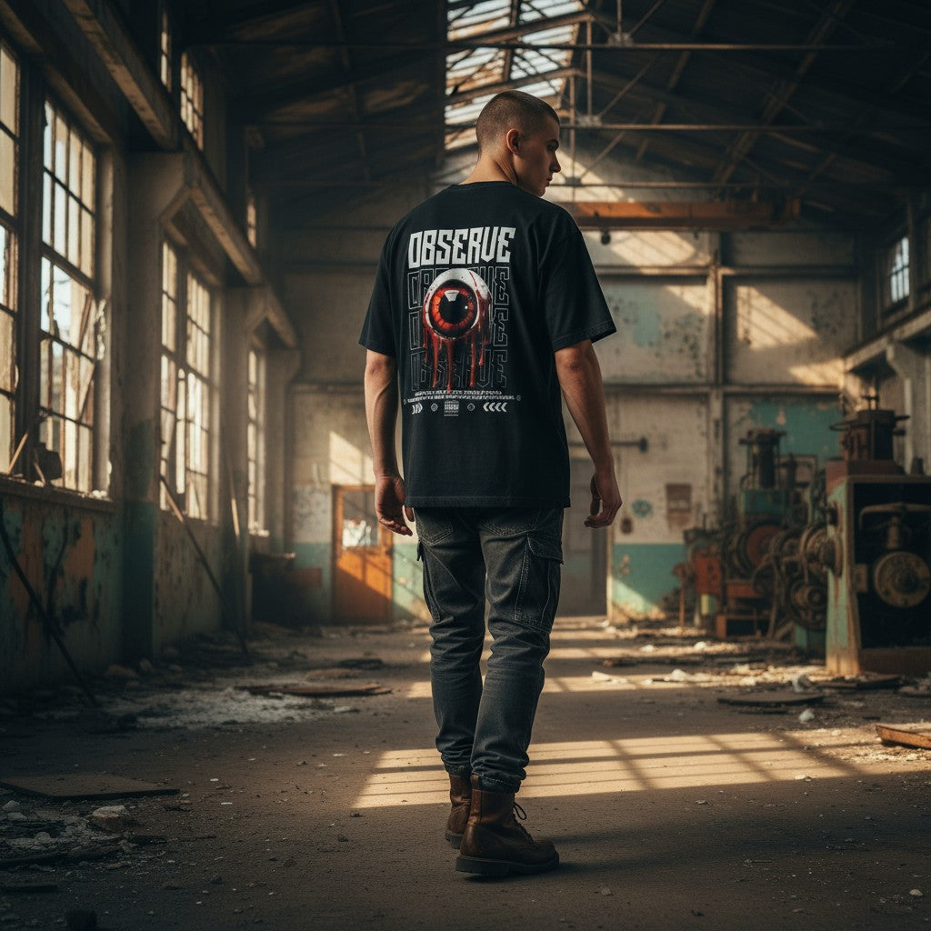 Observe Dripping Eye Oversized T-Shirt