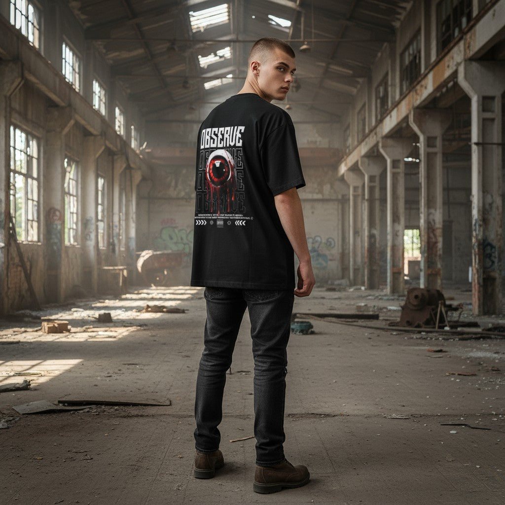 Observe Dripping Eye Oversized T-Shirt