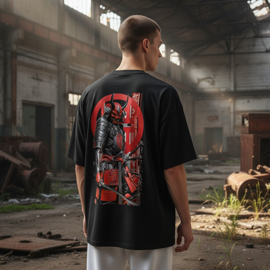 “Oni Warrior” Oversized T-Shirt | WEAR YOUR FASHION