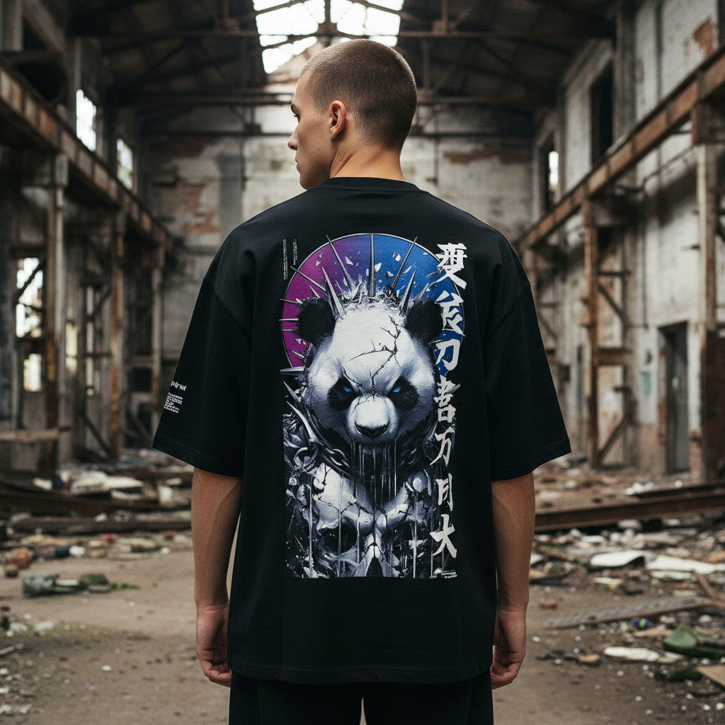 “PANDA REBORN” Oversized T-Shirt | WEAR YOUR FASHION