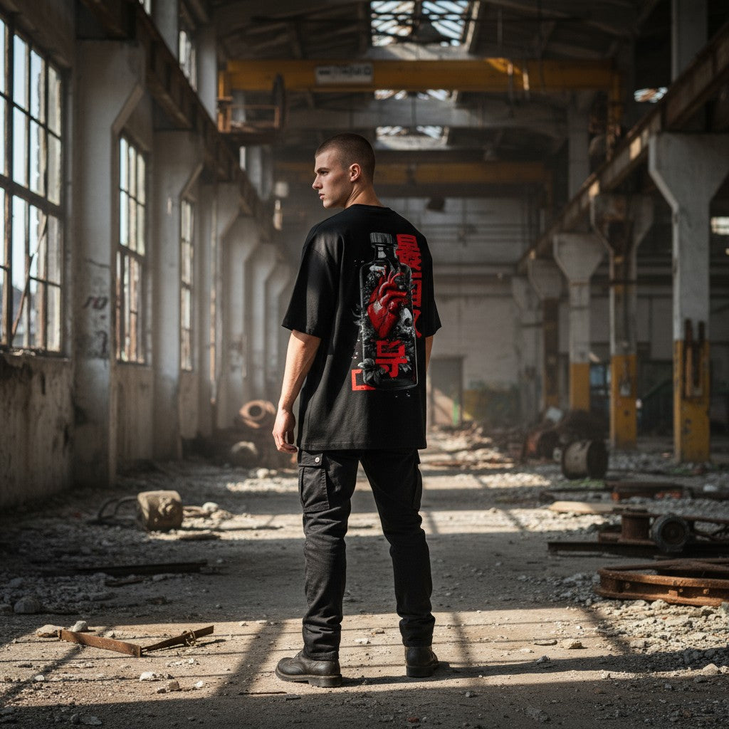 Oversized T-Shirt – Heart in a Bottle Streetwear | WEAR YOUR FASHION