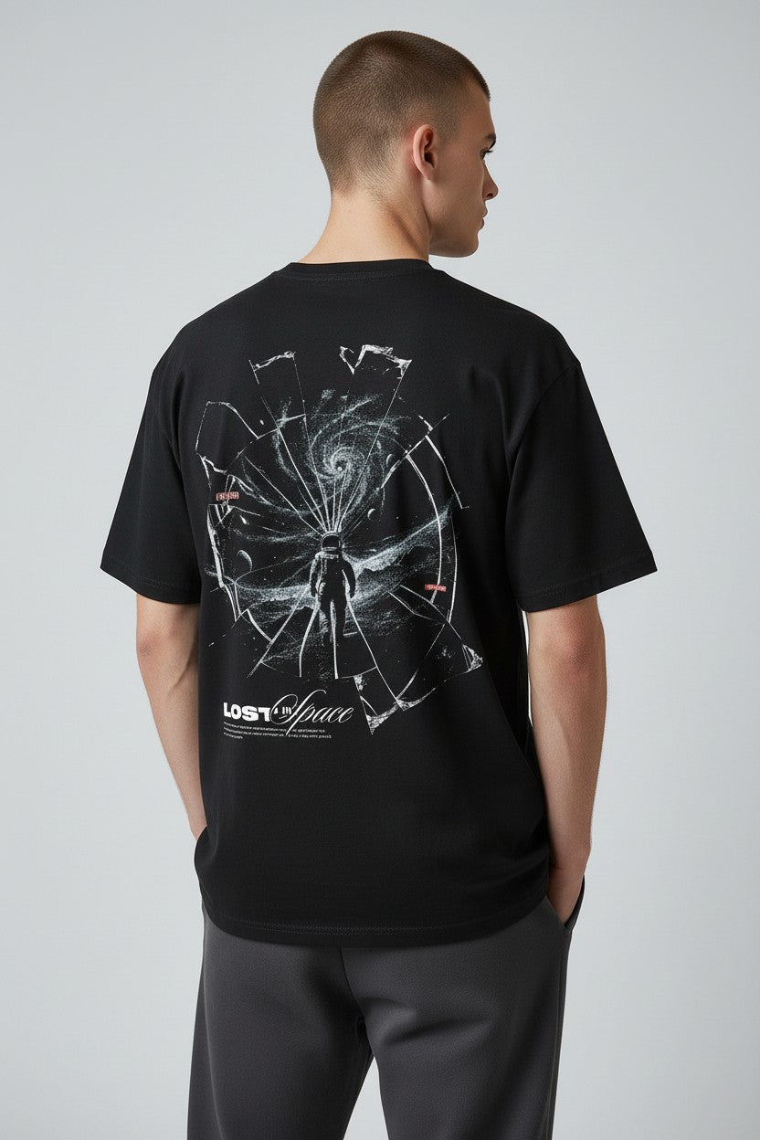 Lost in Space Astronaut Galaxy Portal Graphic Tee | WEAR YOUR FASHION