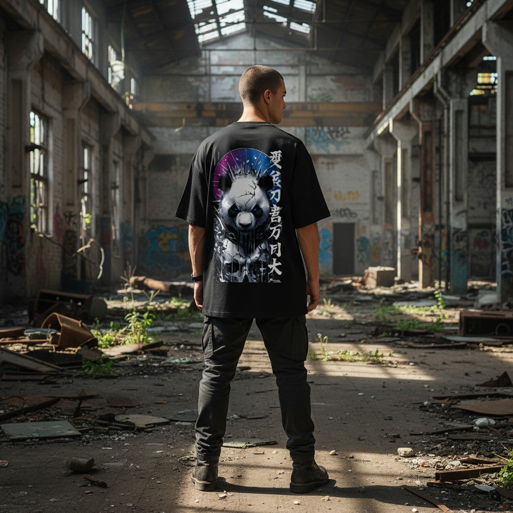 “PANDA REBORN” Oversized T-Shirt | WEAR YOUR FASHION