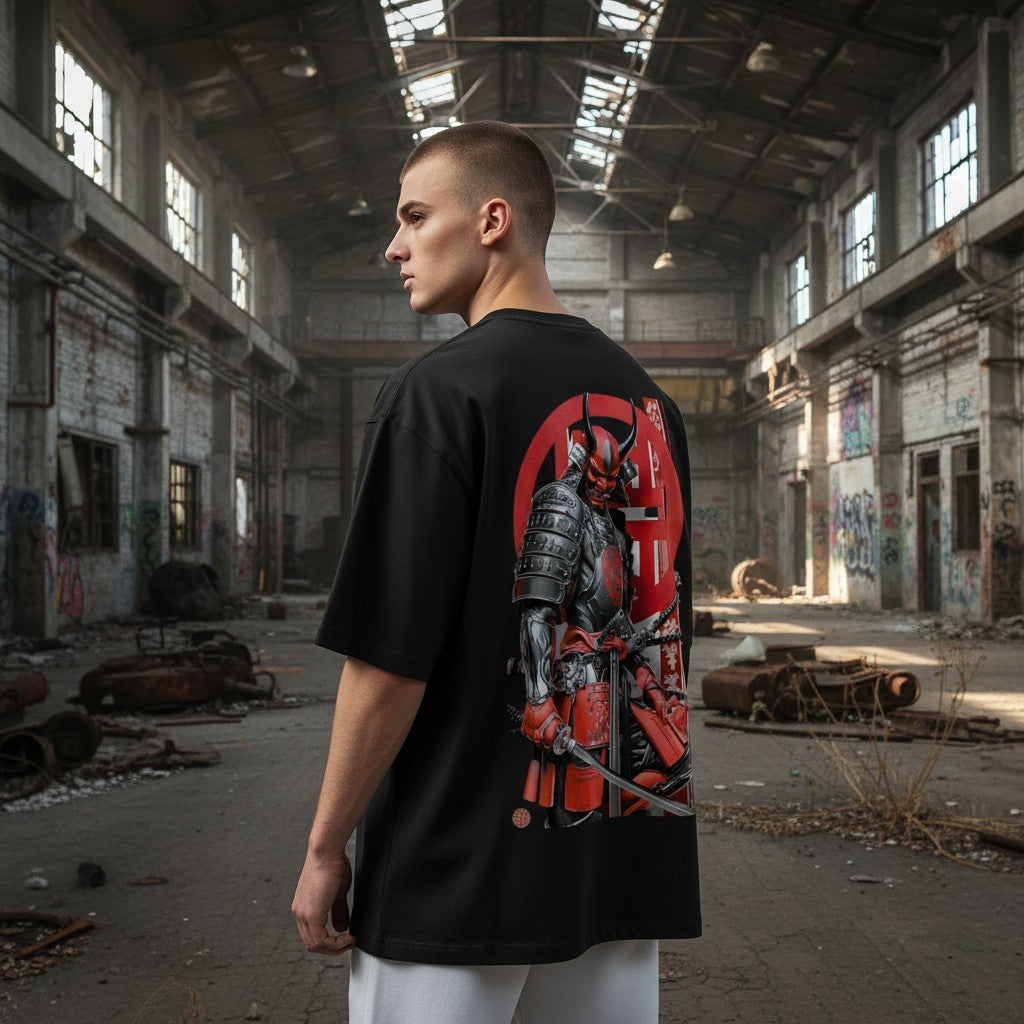“Oni Warrior” Oversized T-Shirt | WEAR YOUR FASHION