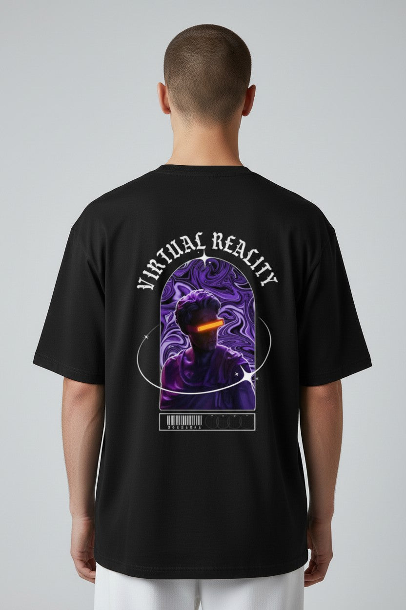 Virtual Reality Cyberpunk Statue Graphic Tee | WEAR YOUR FASHION