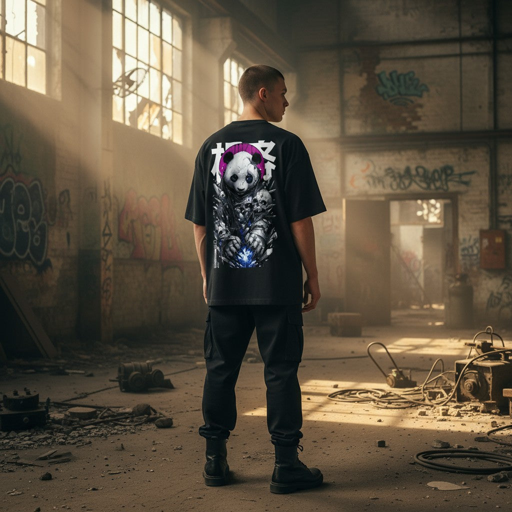 “PANDA REBORN” Oversized T-Shirt | WEAR YOUR FASHION