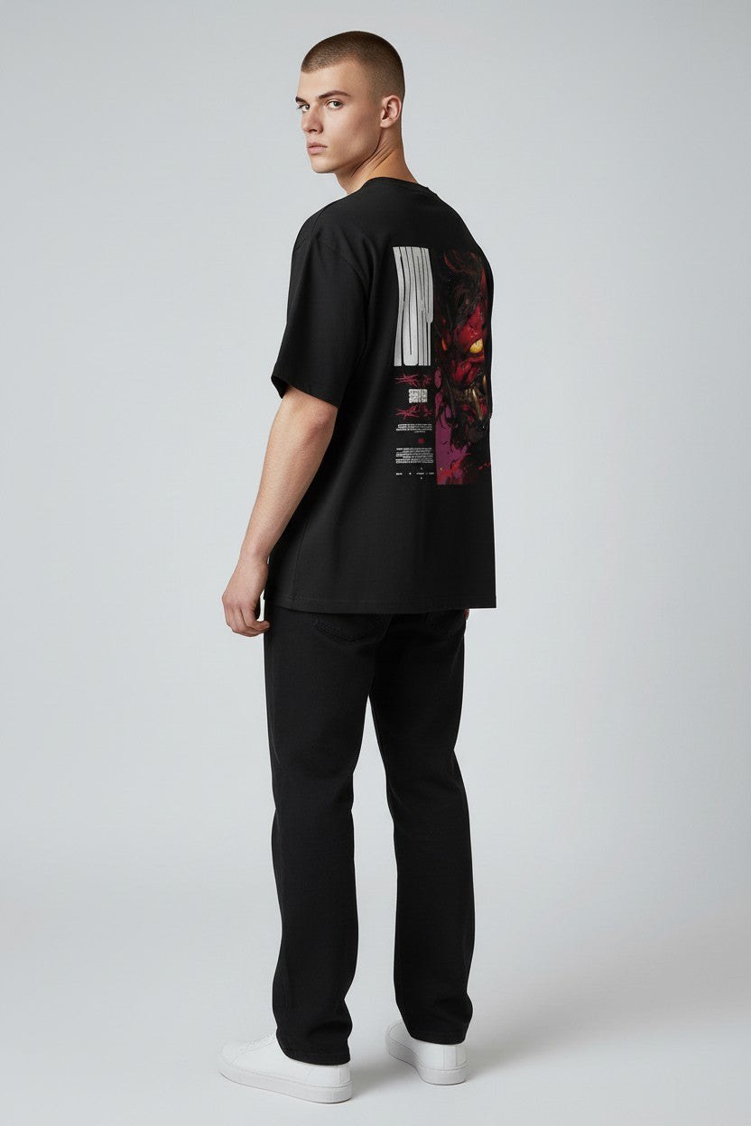 FURY Demon Samurai Streetwear Graphic Tee | WEAR YOUR FASHION