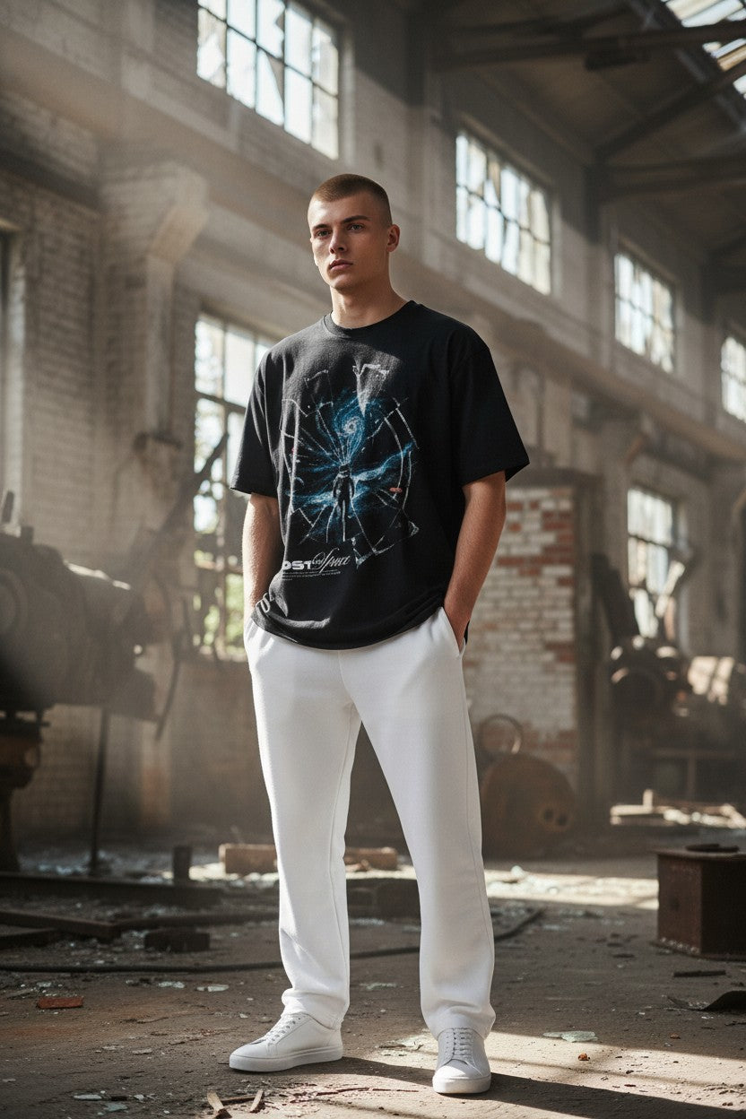 Lost in Space Astronaut Galaxy Portal Graphic Tee | WEAR YOUR FASHION