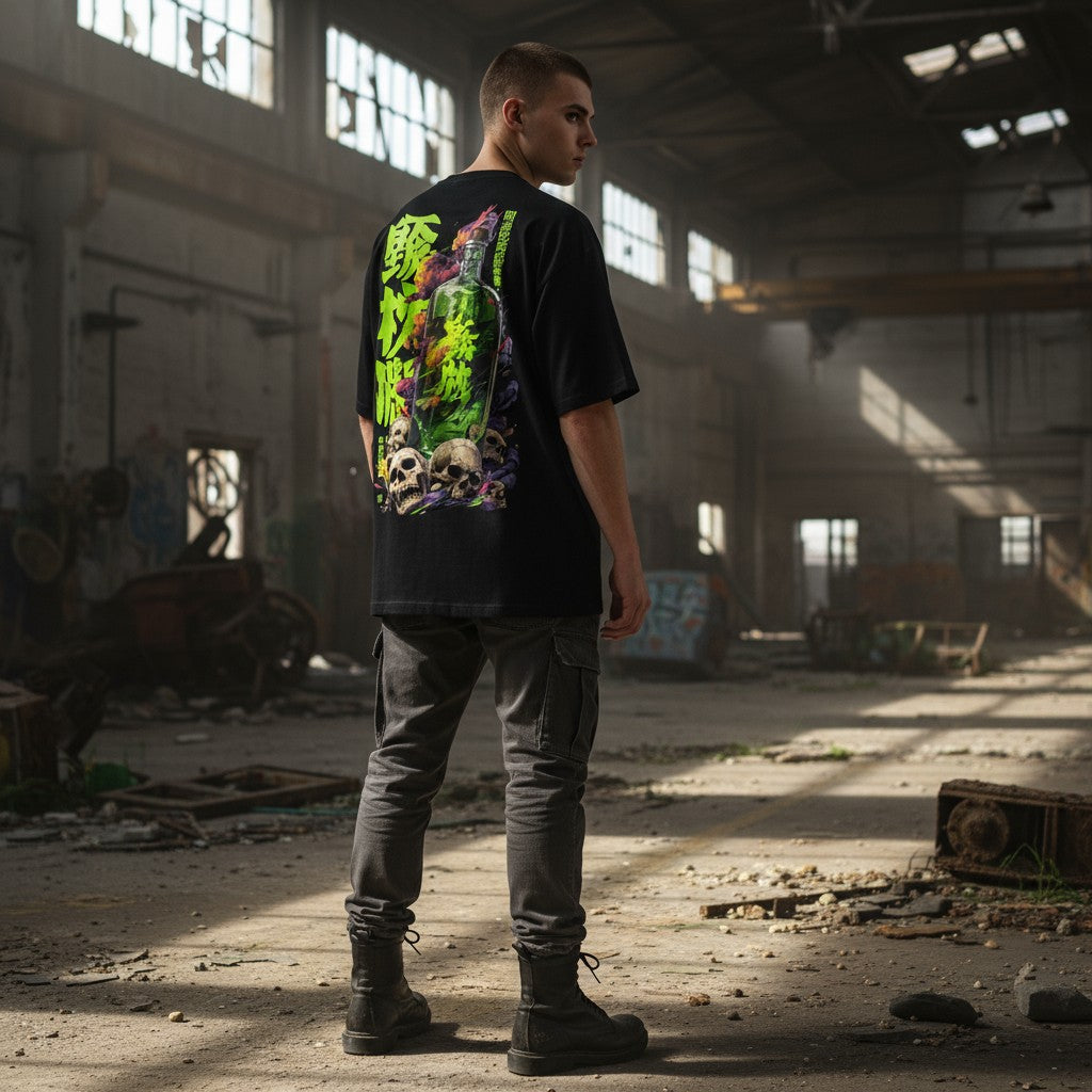 Toxic Brew Oversized T-Shirt – Neon Green Potion | WEAR YOUR FASHION