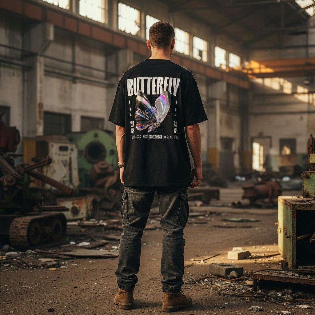 Butterfly Oversized T-Shirt | WEAR YOUR FASHION