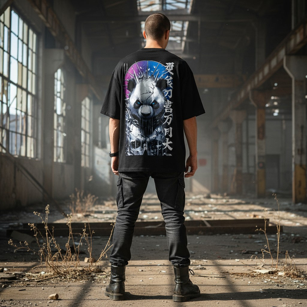 “PANDA REBORN” Oversized T-Shirt | WEAR YOUR FASHION