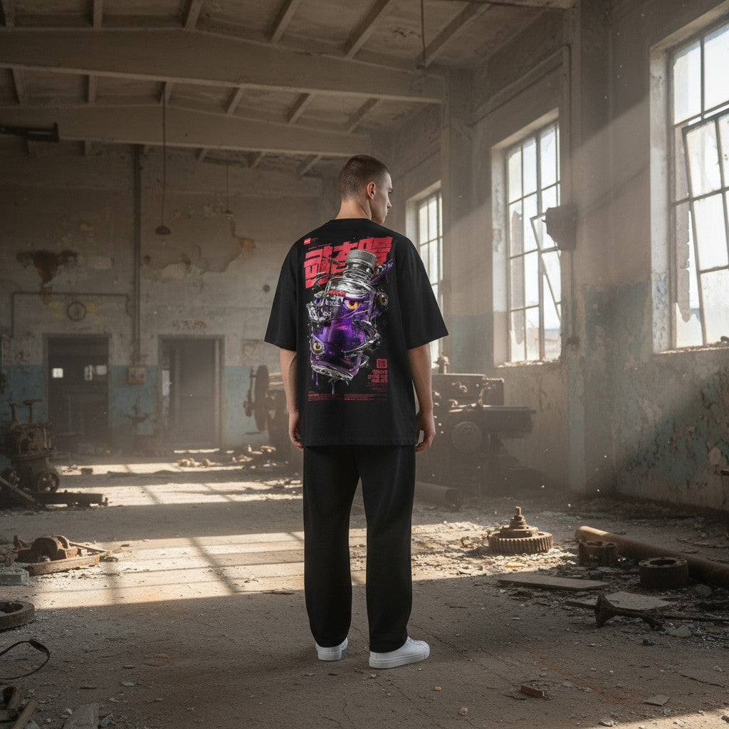 Oversized Graphic Classic T-Shirt – Purple Vision Edition | WEAR YOUR FASHION