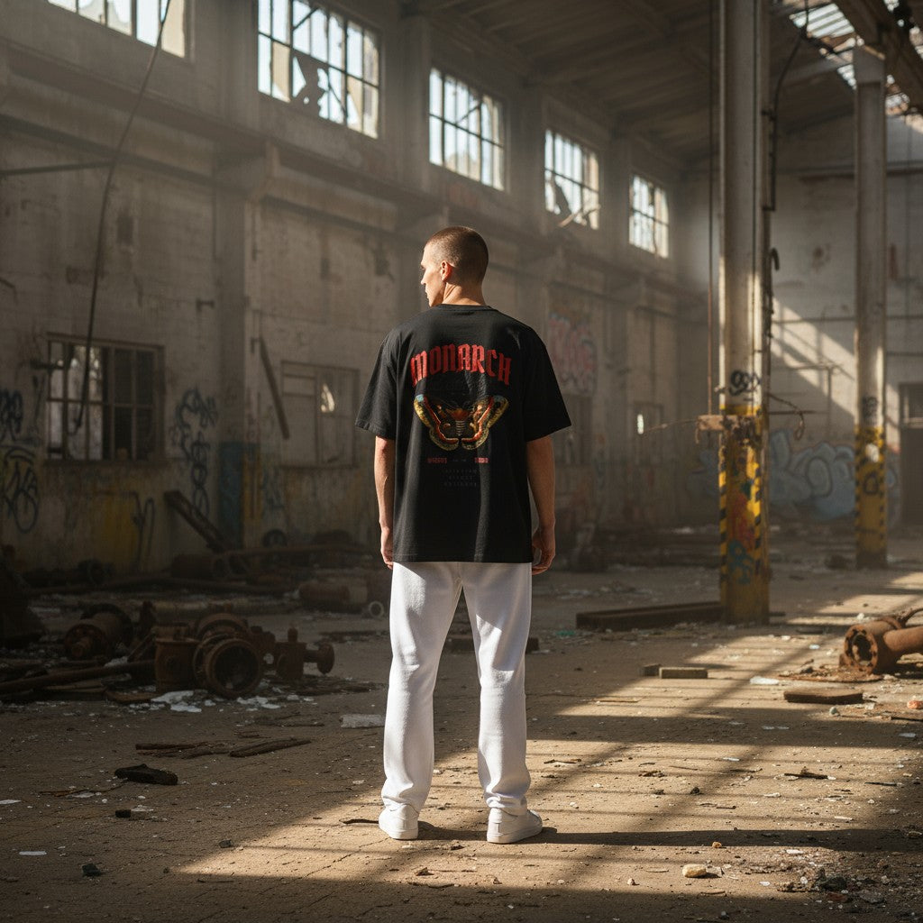 Monarch Butterfly Graphic Oversized T-Shirt | WEAR YOUR FASHION